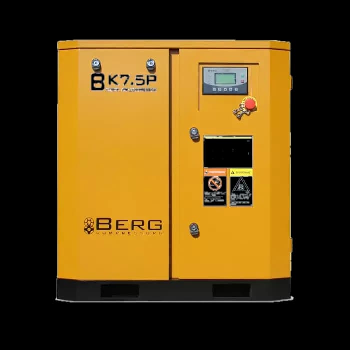 Винтовой компрессор BERG ВК-7.5Р, 7 бар, с преобразователем (7 бар, IP 55, С преобразователем) — фото 2